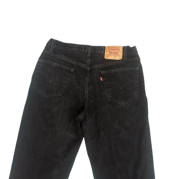 Levi's Men's Straight Jeans - Black - Picture 8 of 12